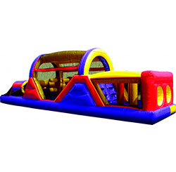 40' long obstacle course with plenty of obstacles and small slide inside
